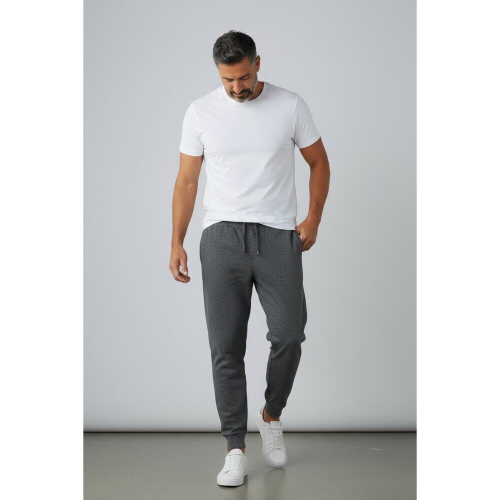 Eddie Bauer LOUNGE Men's S Small Dark Gray Jogger Sweatpants - Picture 2 of 9